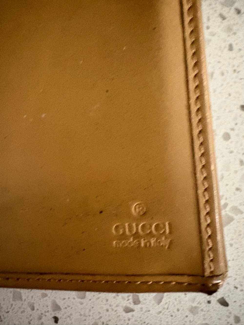 Vintage Gucci Beige Monogram Canvas Wallet with Red Web Stripe - Picture 4 of 4